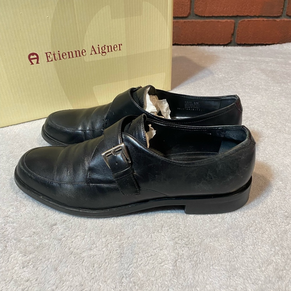 Etienne Aigner Elvis Black Size 8 M - Picture 4 of 5